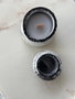 Aberto Design Glamour Candle 43ST - Juego de 3 Velas de Soja Gris y Blanco